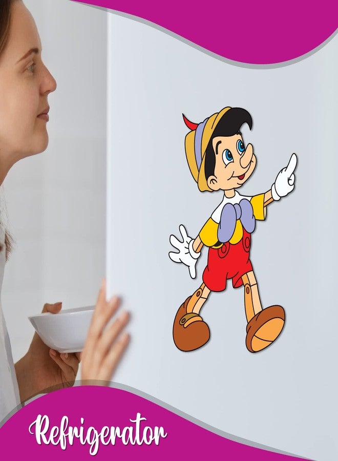 Bhai Please Pinokkio Wooden Fridge Magnet (Pack of 1) | Cartoon Characters, Movie, TV, Comics, Anime | Fridge Decorations | Gift for Friends, Colleagues, Gen Y | Birthday, Return Gift - Image 4